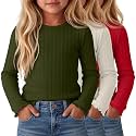 3 Pack Toddler Girls Cute Long Sleeve