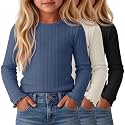3 Pack Toddler Girls Cute Long Sleeve