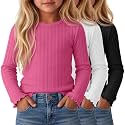 3 Pack Toddler Girls Cute Long Sleeve