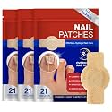 3 Pack Toenail Care Patches, Nail Patches for Thick & Discolored Nails, Nail Conditioning Formula, Self-Adhesive Nail Care Stickers, 21 Patches