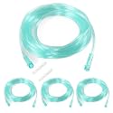 3 Pack Oxygen Tubing, 16.4 ft，Green Crush Resistant with Connectors