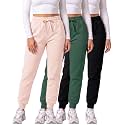 3 Pack Women's Fleece Joggers Sweatpants Lounge Pants Sweats Casual Pockets
