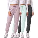 3 Pack Women's Fleece Joggers Sweatpants Lounge Pants Sweats Casual Pockets