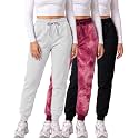 3 Pack Women's Fleece Joggers Sweatpants Lounge Pants Sweats Casual Pockets