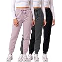 3 Pack Women's Fleece Joggers Sweatpants Lounge Pants Sweats Casual Pockets