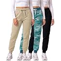 3 Pack Women's Fleece Joggers Sweatpants Lounge Pants Sweats Casual Pockets