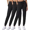 3 Pack Women's Joggers Sweatpants Lounge Pants Yoga Workout Pajama Pockets
