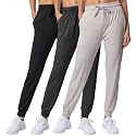 3 Pack Women's Joggers Sweatpants Lounge Pants Yoga Workout Pajama Pockets