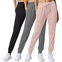 3 Pack Women's Joggers Sweatpants Lounge Pants Yoga Workout Pajama Pockets