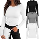 3 Pack Womens Long Sleeve Underscrub Shirts