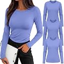 3 Pack Womens Long Sleeve Underscrub Shirts