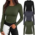 3 Pack Womens Long Sleeve Underscrub Shirts