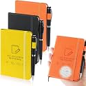 3 Packs A6 Waterproof Notebook, Stone Paper Notepad, Black, Orange, Yellow