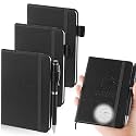 3 Packs A6 Waterproof Notebook, Stone Paper Notepad, Black