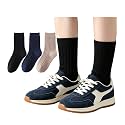 3 Pairs Boys Dress Socks Kids Girls Black Crew Uniform Sock for Toddler