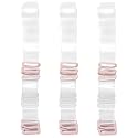 3 Pairs Bra Strap Replacement Elastic Adjustable Removable Multi Color