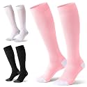3 Pairs Easy On/Off Compression Socks 15-20 mmHg, Comfortable &amp; Supportive