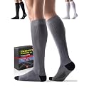 3 Pairs Easy On/Off Compression Socks 15-20 mmHg, Comfortable &amp; Supportive