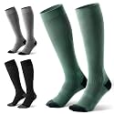 3 Pairs Easy On/Off Compression Socks 15-20 mmHg, Comfortable &amp; Supportive