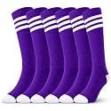 3 Pairs of juDanzy Knee High Boys or Girls Stripe Tube Socks for Soccer, Basketball, Uniform and Everyday Wear