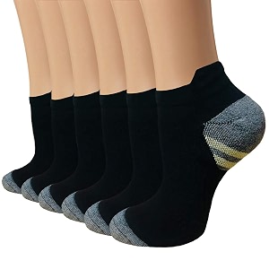 3 pairs knee high graduated compression socks for women and men - best medical nursing travel amp flight socks - running amp fitness - 15-20mmhg