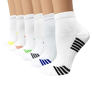 3 pairs knee high graduated compression socks for women and men - best medical nursing travel amp flight socks - running amp fitness - 15-20mmhg