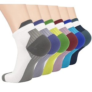 3 pairs knee high graduated compression socks for women and men - best medical nursing travel amp flight socks - running amp fitness - 15-20mmhg