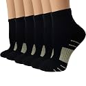 3 Pairs Knee High Graduated Compression Socks For Women and Men - Best Medical, Nursing, Travel &amp; Flight Socks - Running &amp; Fitness - 15-20mmHg