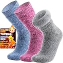 3 Pairs Warm Thermal Socks for Women &amp; Men Winter Ski Thick Boot Insulated Socks for Cold Weather