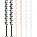 3 Pairs Women's Bra Straps Replacement Elastic Bra Shoulder Straps Non-Slip Lingerie Straps for Women Girls Tops Dress (Flower Lace)