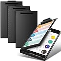 3 Pcs 11 x 17 Inch Aluminum Clipboard Storage, Black Holder