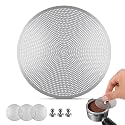 3-Pack 51mm Espresso Puck Screen, 0.2mm Ultra-Thin Stainless Steel Reusable Puck Screen, Fits 51mm Portafilters, Compatible with DeLonghi, CASABREWS and Other 51mm Espresso Machines