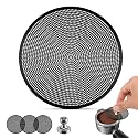 3-Pack 58mm Espresso Puck Screen, 58.5mm, 0.2mm Ultra-Thin Stainless Steel Reusable Puck Screen, Fits 58mm Portafilters, Compatible with 58mm Espresso Machines (Black)