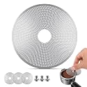 3-Pack 58mm Espresso Puck Screen with Round Hole in the Middle - 58.5mm(Hole), 0.2mm Ultra Thin Espresso Puck, Stainless Steel Reusable Coffee Filter, Suitable for La Marzocco/Gaggia
