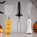 3 Pcs 6.5 '' Large Halloween Cheese Knives Spreader Set Kitchen Utensils