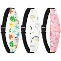 3 Pcs Baby Head Support for Car Seat, Adjustable Band Strap for Stroller, Soft Neck Relief Slumber Sling for Toddler Infants Children and Kids, Sleep and Travel Protection Headrest Belt-Unicorn