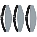 3 Pcs Baby Head Support for Car Seat, Adjustable Band Strap for Stroller, Soft Neck Relief Slumber Sling for Toddler Infants Children and Kids, Sleep and Travel Protection Headrest Belt-Gray