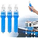 3 PCS Boat Flares, Marine Flares LED Light Waterproof Emergency Signals for Fishing Nets Buoys Boats, Electronic Marine Signal Lights for Night Boating Life Rafts Offshore (B, 3pcs)