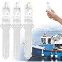 3 PCS Boat Flares, Marine Flares LED Light Waterproof Emergency Signals for Fishing Nets Buoys Boats, Electronic Marine Signal Lights for Night Boating Life Rafts Offshore (E, 3pcs)