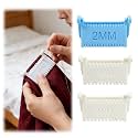3 Pcs Clip-On Sewing Ruler, 2026 New Hand Edge Stitch Lock and Sewing Guide for Even Stitches, Quilting Templates with 2mm, 3mm, 4mm Spacing (Set B)