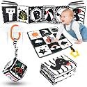 3 Pcs High Contrast Baby Toys for Newborns, 0-3 Months, 0-6 &amp; 6-12 Months Soft Infant Toys - Montessori Learning Activities for Babies, Boys &amp; Girls Gifts