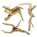 3 Pcs Natural Spiderwood for Aquarium, Aquarium Driftwood Freshwater 10-12 Inch, Assorted Size Spider Wood, Twisted Branches for Fishtank Accessories, Reptile Terrariums Decorations