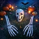 3 Pcs Realistic Skeleton Yard Stakes for Halloween Outdoor Decorations