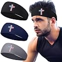 3 PCS Sport Headbands for Men Women Workout Cooling Sweat Bands Headbands Men Sweatbands Running