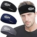 3 PCS Sport Headbands for Men Women Workout Cooling Sweat Bands Headbands Men Sweatbands Running