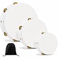 3 PCS Tambourines for Church with Storage Bag, 6/8/10 in Set
