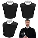 3 Pcs Unisex Priest Clergy Collar Costume Collar Stays