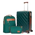 Rosamo 3-Piece Hard Shell Expandable Luggage Set, Airline Approved Carry-On