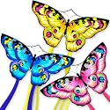 3 Piece Set Butterfly Delta Octopus Kites for Kids and Adults，Easy to Fly for Outdoor Adults Children Line Kite for Kids Toy