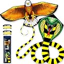 3 Piece Set Butterfly Delta Octopus Kites for Kids and Adults，Easy to Fly for Outdoor Adults Children Line Kite for Kids Toy